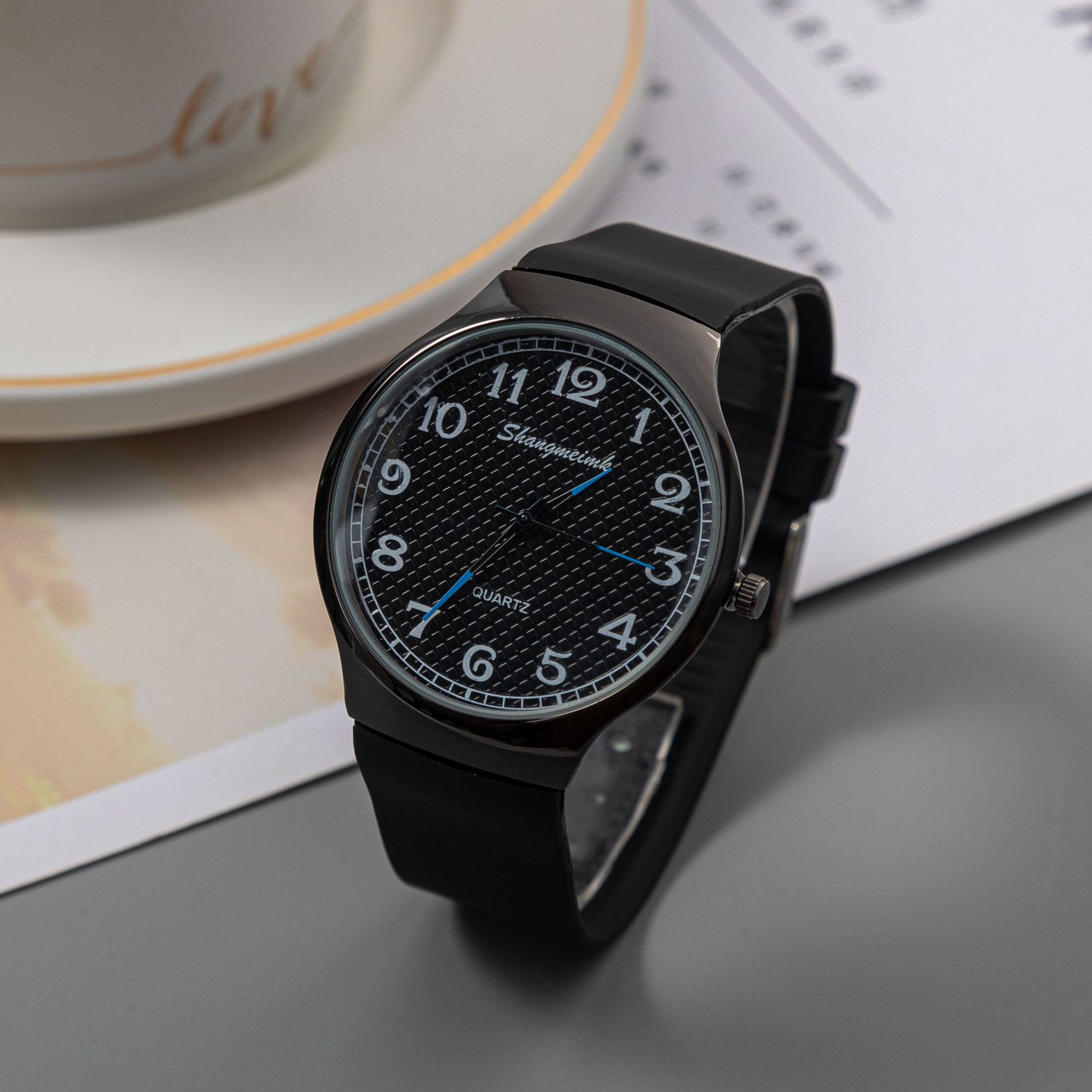 Men's Quartz Watch Silicone Strap Casual Style For Men_voghion.com