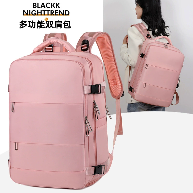 Новая деловая модная сумка для ноутбука, большая вместительная дорожная сумка, многослойный повседневный рюкзак с двойной молнией