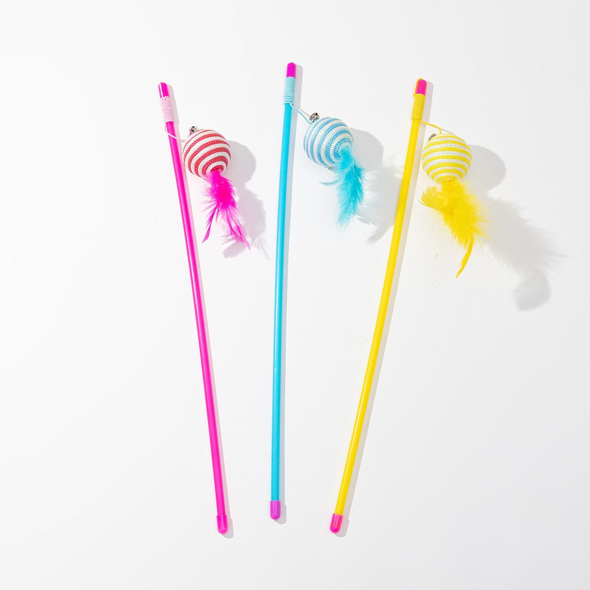 Resumen 58 gato borla divertido gato palo plástico varilla gato alivio juguetes interactivos tapados Amazon divertido gato palo al por mayor