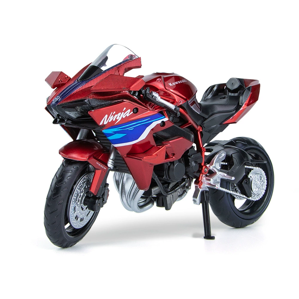 Kawasaki, воины, реалистичный мотоцикл, модель автомобиля со светом и музыкой, минифигурка, 1/12
