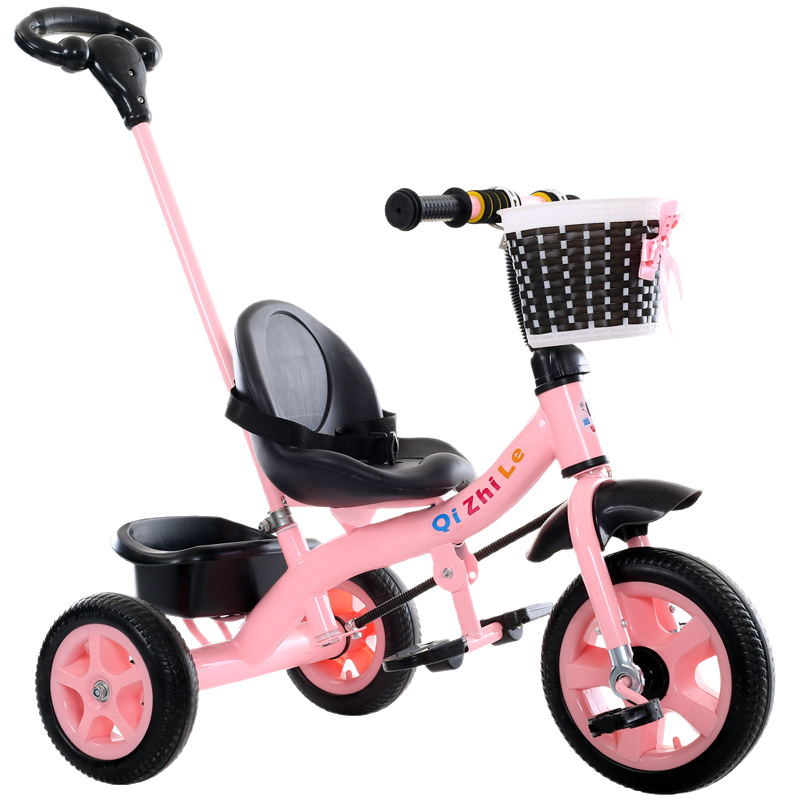 Triciclo Infantil con Pedales para 1-6 Años de Tubo de Acero con Empujador para Niños image 6