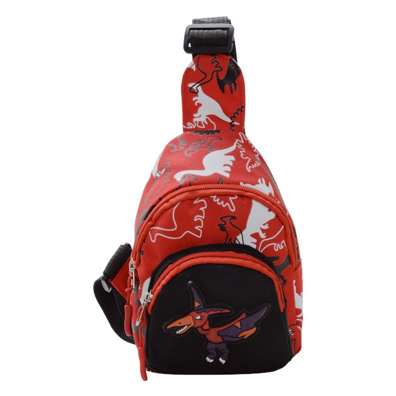 Bolsa de cintura para niños de comercio exterior 2020 nueva bolsa de pecho de dinosaurio lindo camuflaje de dibujos animados bebé crossbody monedero bolso de los niños