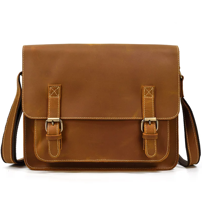 (Cross-border trading), one-shoulder bag, leather capacious shoulder bag, genuine leather, cowhide