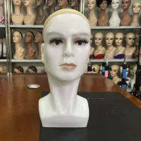 Белая мужская лысая учебная модель головы, модель головы для практики парика, незаменимый артефакт для парикмахерского и косметического обучения