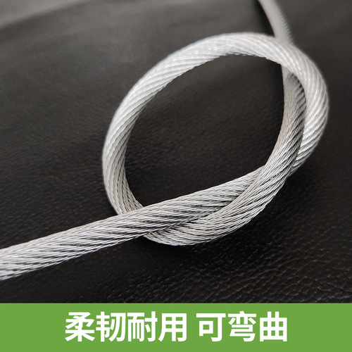 Wholesale anti-rotation galvanized steel wire rope lifting crane micro electric hoist special wear-resistant without plastic coating