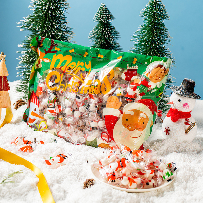 500g 크리스마스 눈사람 볼 [약 130개 소포장, 총 260개] 봉투 포장