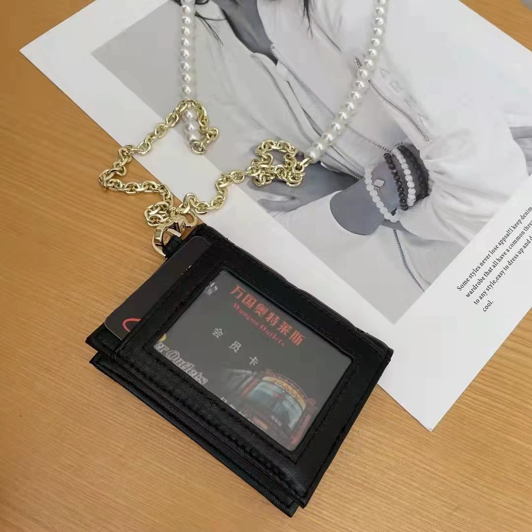 Картхолдер с алмазным узором, маленький изысканный значок, стиль Chanel, натуральная кожа