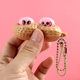 Amazon squeeze bean peanut pinch music decompression vent peanut Bean Creative keychain cross-border decompression toy batch