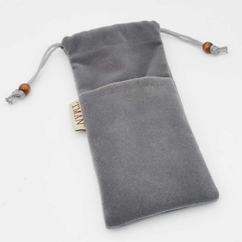 充电宝收纳袋手机绒布保护套适用于小米酷泰科倍思罗马仕移动电源