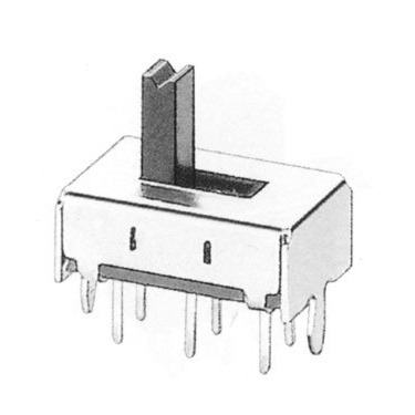 开关厂【拨动开关】SS-22H07 两档玩具拨动开关批发