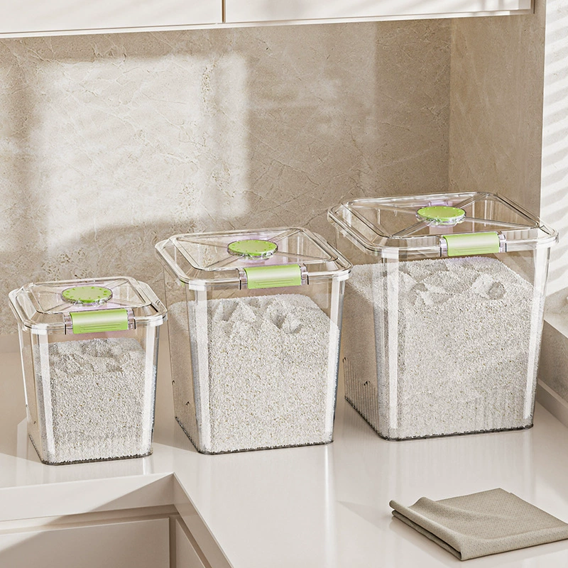 Капиacious storage box for home use, rice tank, insect and moisture protection, increased thickness