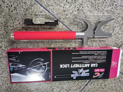 Car lock steering wheel Car lock - red