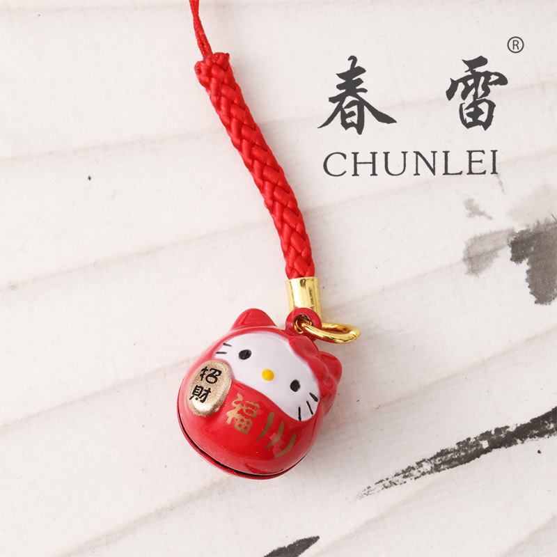 Campana de dibujos animados japonés adornos de campana de dibujos animados adornos de campana