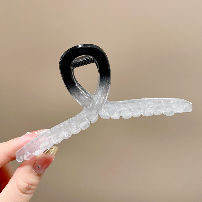 Meilad peludo clip de agarre para mujeres de alta sensibilidad más agujeros de agarre para el cabello clip de pesca clip de cabeza posterior