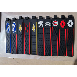 Football Honeycomb Pattern Silicone Keychain for Bmw Volkswagen Ford Chevrolet Car Keyring Key Chain