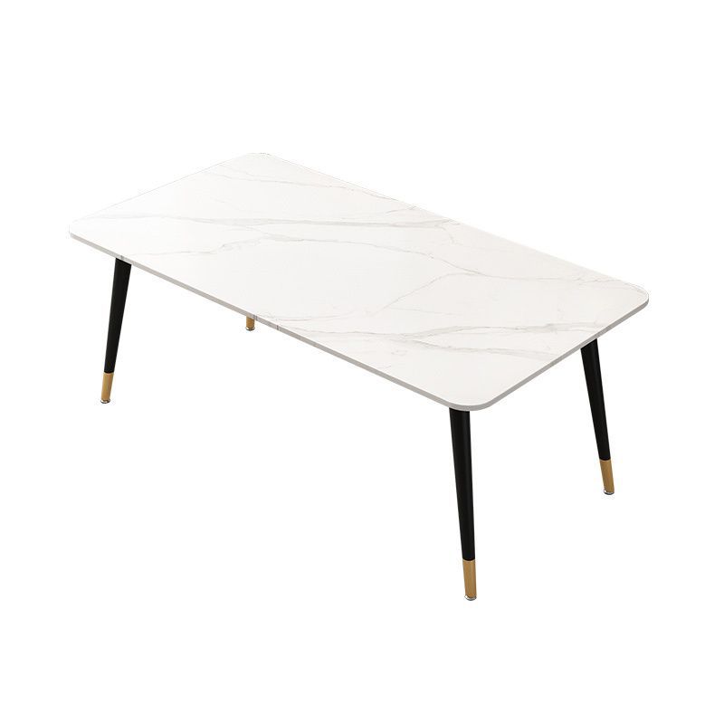 Mesa de comedor, losa de roca, lujo ligero, hogar simple, apartamento pequeño, sala de estar simple, mesa de arroz, mesa de comedor rectangular, combinación de mesa y silla al por mayor