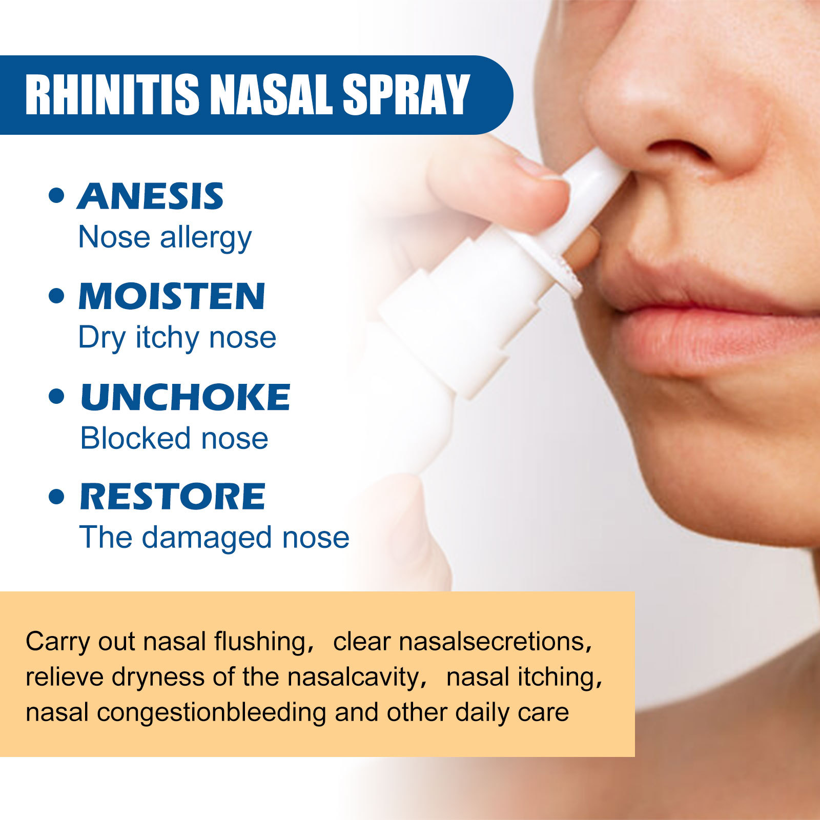 EELHOE relieves congestion, runny sneezing, itchy nose, discomfort, nasal care spray_voghion.com