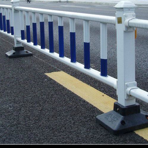 【市政护栏】蓝白市政护栏道路护栏马路中央护栏道路隔离栅隔离带