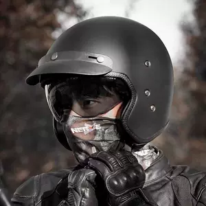 Vecchio Motosiklet Retro Dəbilqəsi, Daxili Şüşə Lifli Yarım Dəbilqə