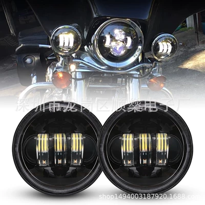 Harley motosiklet 4.5 düym duman işığı LED modifikasiya olunmuş 7 düym fənər 30W Angel eye