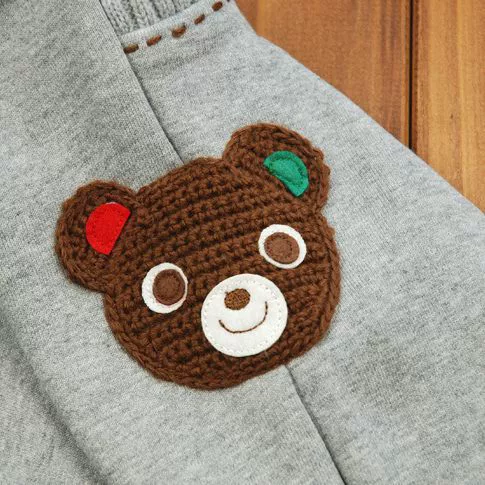 Применение японской single foreign trade вышивка bear tumeng кролик мики игла и хлопчатобумажные штаны мужские, девочки и девушки, вязанные штаны, м волосы круг