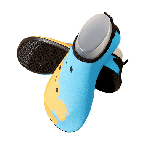 Children's skin-friendly anti-slip anti-cut beach shoes printed water park quick-drying breathable soft soles floor socks yoga shoes