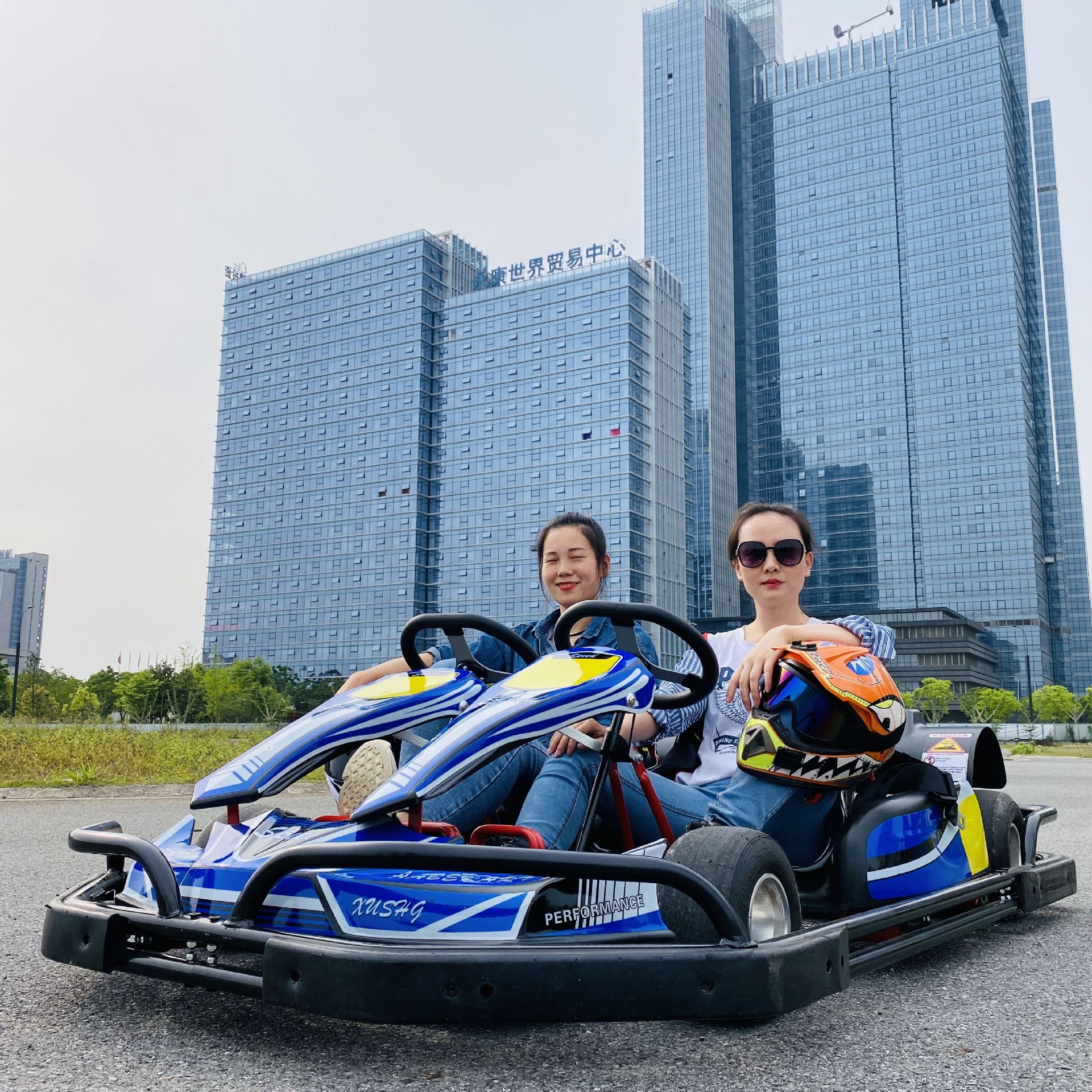 Electric Olympic off-road beach karting for double for adults