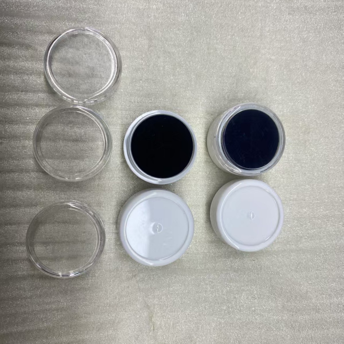 时尚简约透明亚克力海绵小配件裸钻盒子皮头盒子