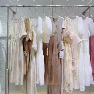 [City Painting] 2025 Summer Artistic Girl Fashion Light Luxury Series Brand Women's Clothing Discount Wholesale Primary Supply