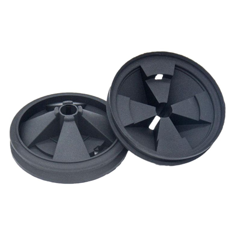 Accesorios del procesador de residuos de alimentos suministro directo de fábrica pegamento flexible a prueba de salpicaduras mudo hebilla de tres puntos salida de agua cubierta a prueba de salpicaduras