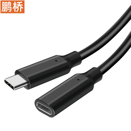 Type-c extension cable male to female adapter cable USB3.10Gen2 connected to computer hard drive monitor 4K screen projection cable