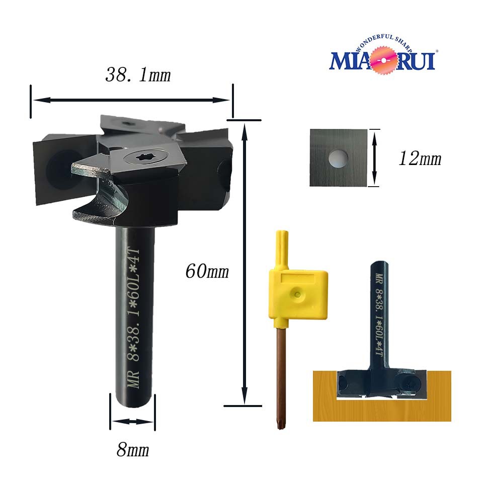 Carpintería abridor de orificios descartado, cuchillo de limpieza, cuchillo ranurado en forma de T, cuchillo de placa, cuchillo en forma de V, fresa de gong al por mayor, personalizado