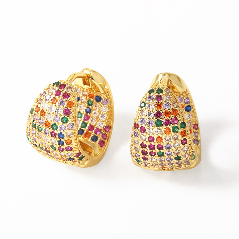 12g Weight Copper Ear Needle Material Zircon Inlay Material Earrings Classification 1 Pair Quantity Casual, Date, Shopping Occasion Copper Material Geometric Pattern All Seasons Season Women's Gender Irregular, Plating Design Vintage Style, Classic Style Style 1 Pair Vintage Style Classic Style Geometric Irregular Plating Copper Zircon Earrings 4