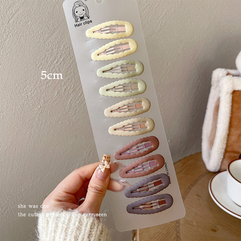 Pinza bb de color dopamina para niños cabello roto estrella de cinco puntas horquilla para niñas que no lastima el cabello, pinza para el cabello con flequillo para bebés, accesorios para el cabello lindos