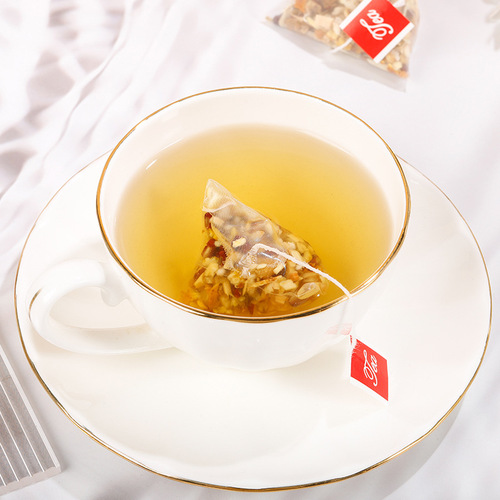 Yaozhiyuan Five-finger Peach Poria Tea Tartary Buckwheat Orange Peel Red Date Adzuki Bean No-cook Triangular Tea Bag Substitute Tea 200g