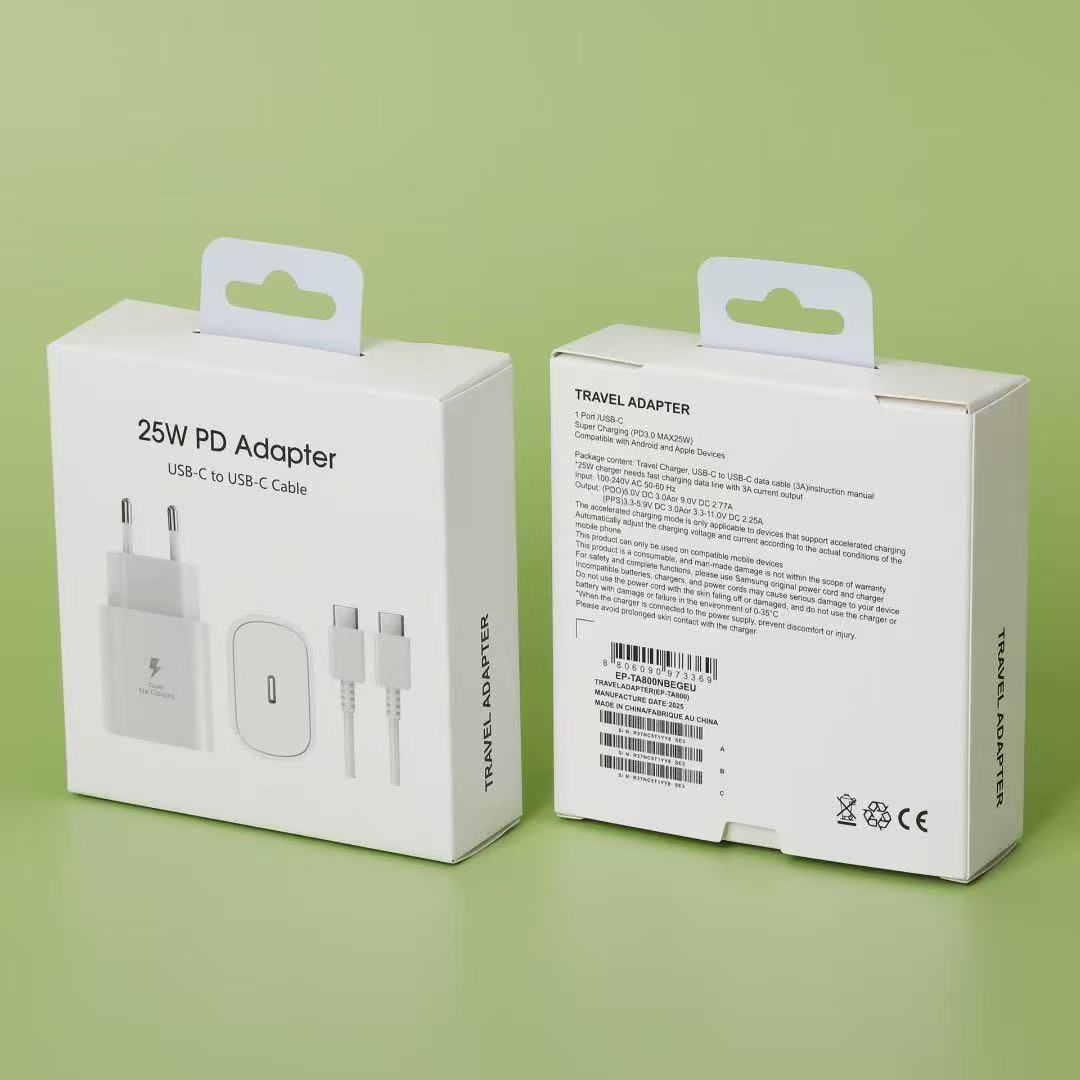 Cargador de Carga Rápida para Celular 25W PD 45W S22 con Carga Rápida