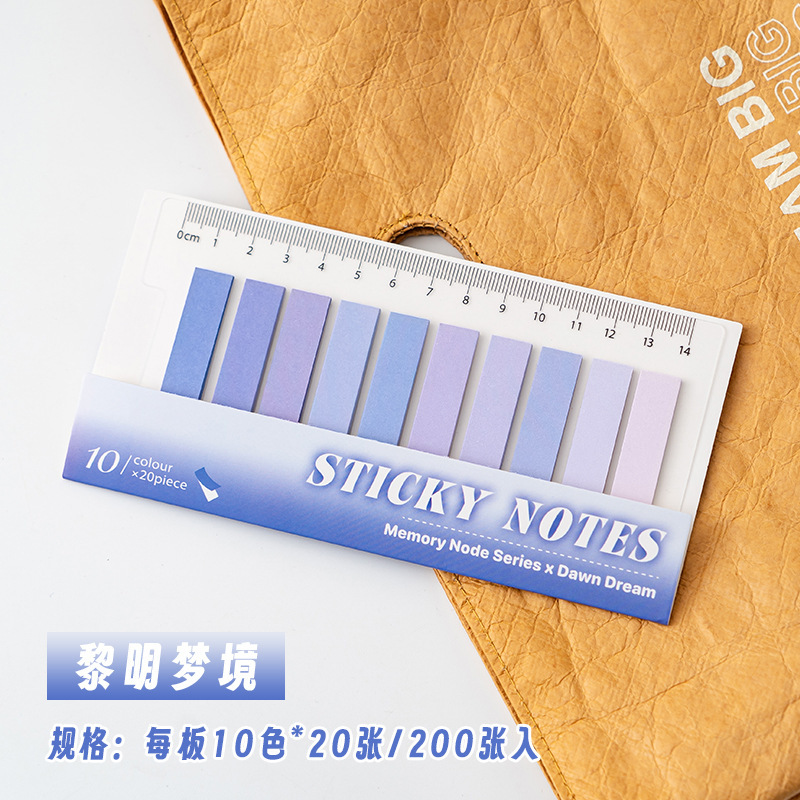 Post-it tablas de índice de barras para estudiantes de papel de notas de alto valor de cara pegatinas de papel de notas cuaderno se puede pegar