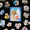 T01041977 Cold hot stamping laser flowers 30 sheets