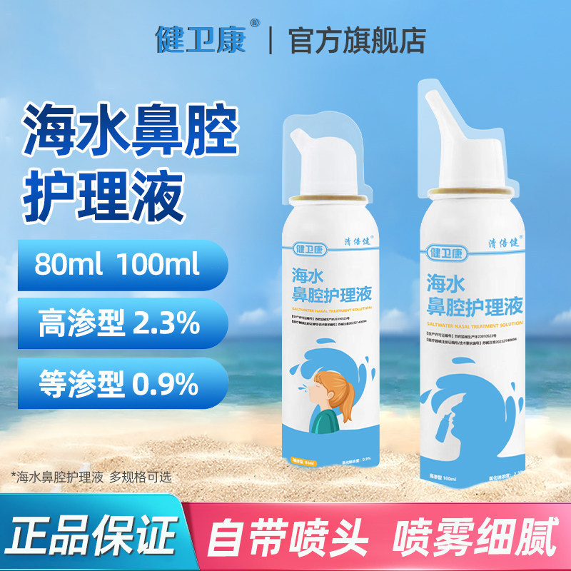 Jianweikang Seawater Nasal Care Solution Is Used for Chronic Allergic Rhinitis, Nasal Polyps, Sinusitis, and Nasal Cleansing