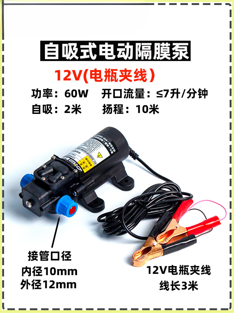 Tanque de combustible del automóvil bomba de bombeo eléctrica bomba de bombeo 12v24V220V bomba de bombeo gasolina diesel bomba de agua bomba de autoaspiración