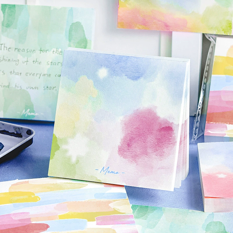 NOTE FOR100 заметок акварельных заметок серии креативных разрывов без липких офисных заметок