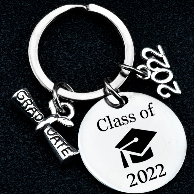 Mi Historia Está Empezando Las Letras 2022 Regalo De Graduado Llaveros De Acero Inoxidable display picture 5