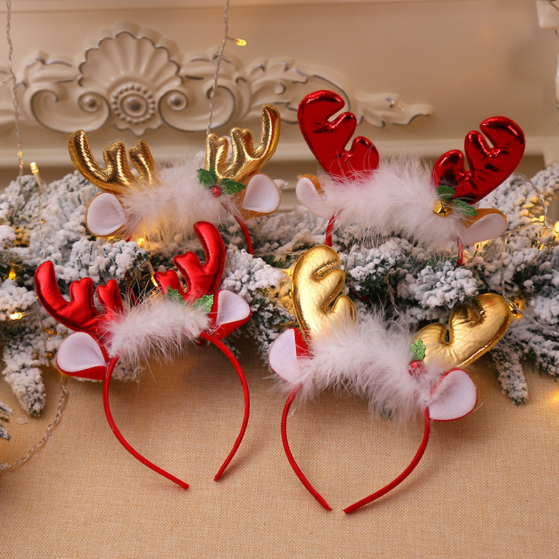 Christmas decorations, antlers, bells, h...