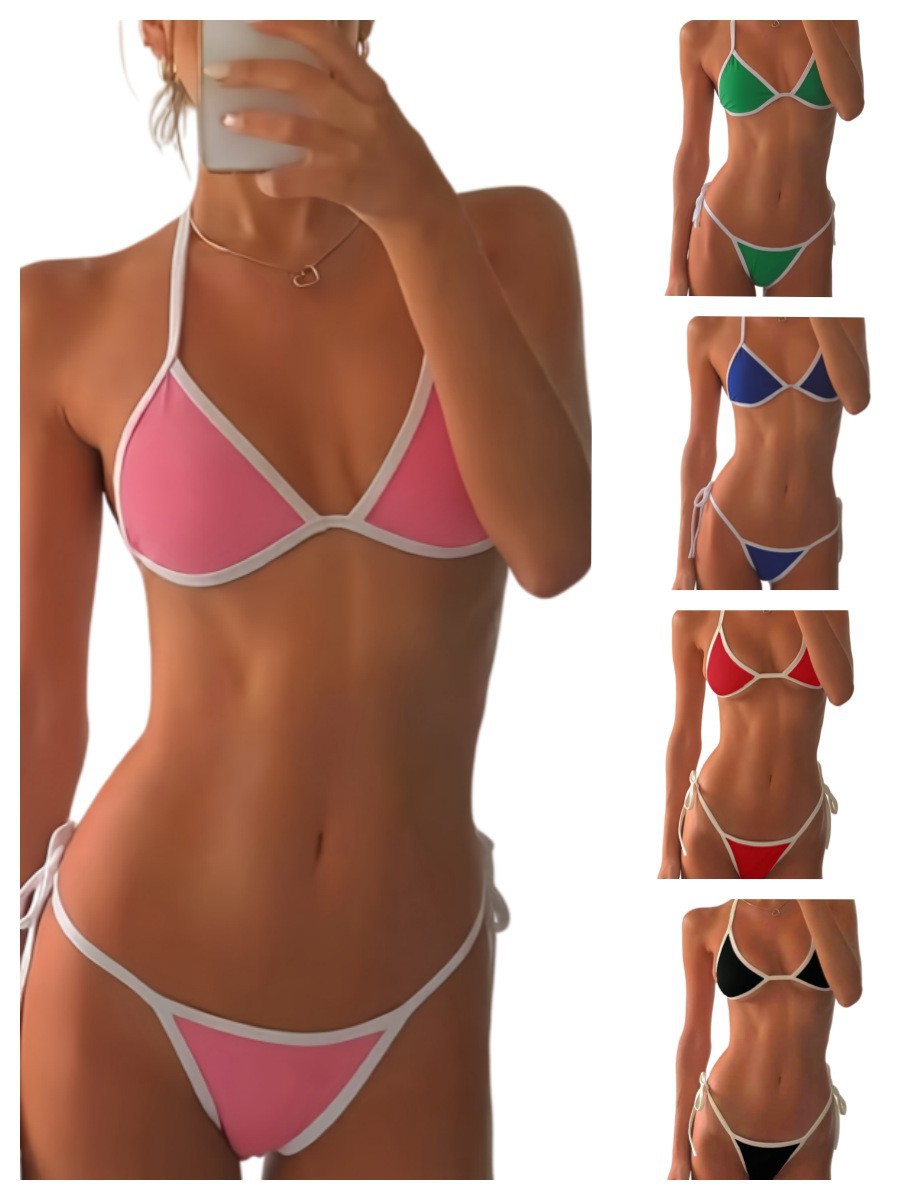 Qadın üçün ikihissəli çimərlik bikini dəsti