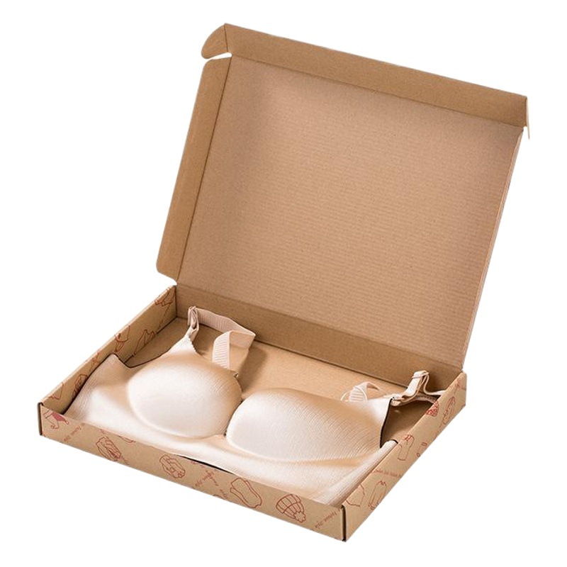 Caja de avión de sujetador corrugado extra duro de tres capas caja de embalaje expreso de piel de vaca amarilla caja de embalaje de comercio electrónico caja de cartón al por mayor