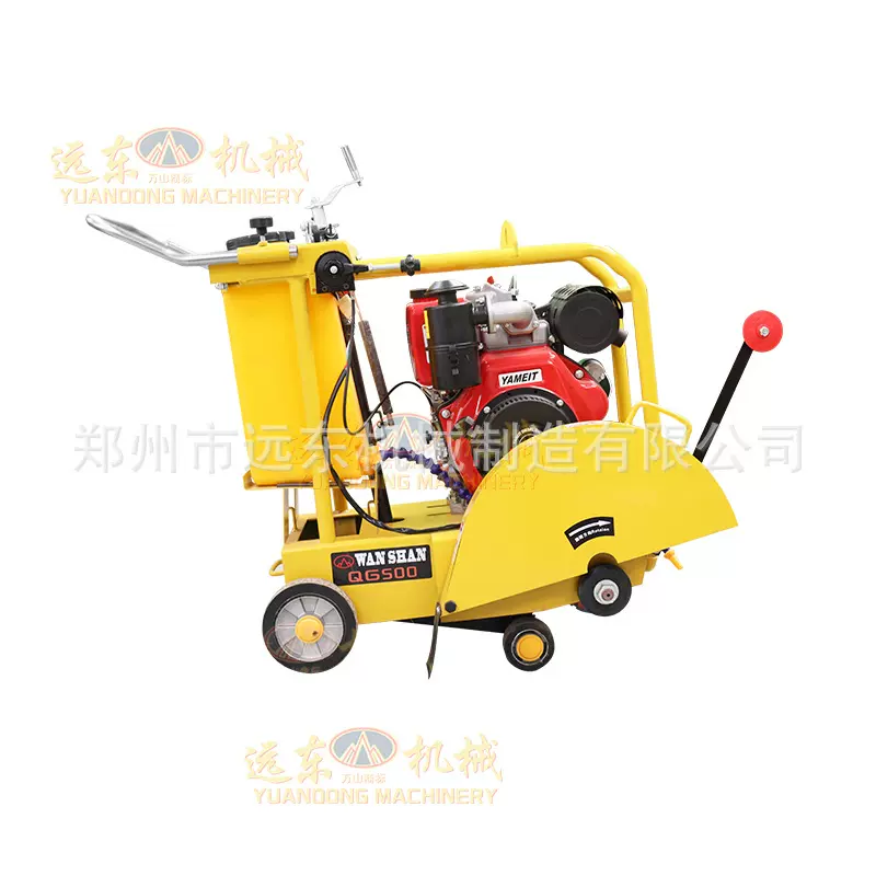 柴油马路切割机路面小型开槽机柴油汽油电动手扶式切割刻纹一体机