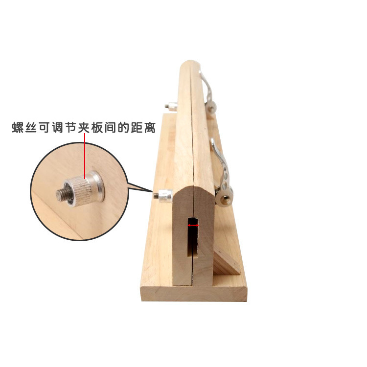 Diy工具手作り皮革製革縫い木クリップ横型皮革デスクトップ縫い線固定架木枠|undefined