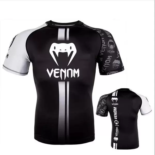 1# White strip short sleeves