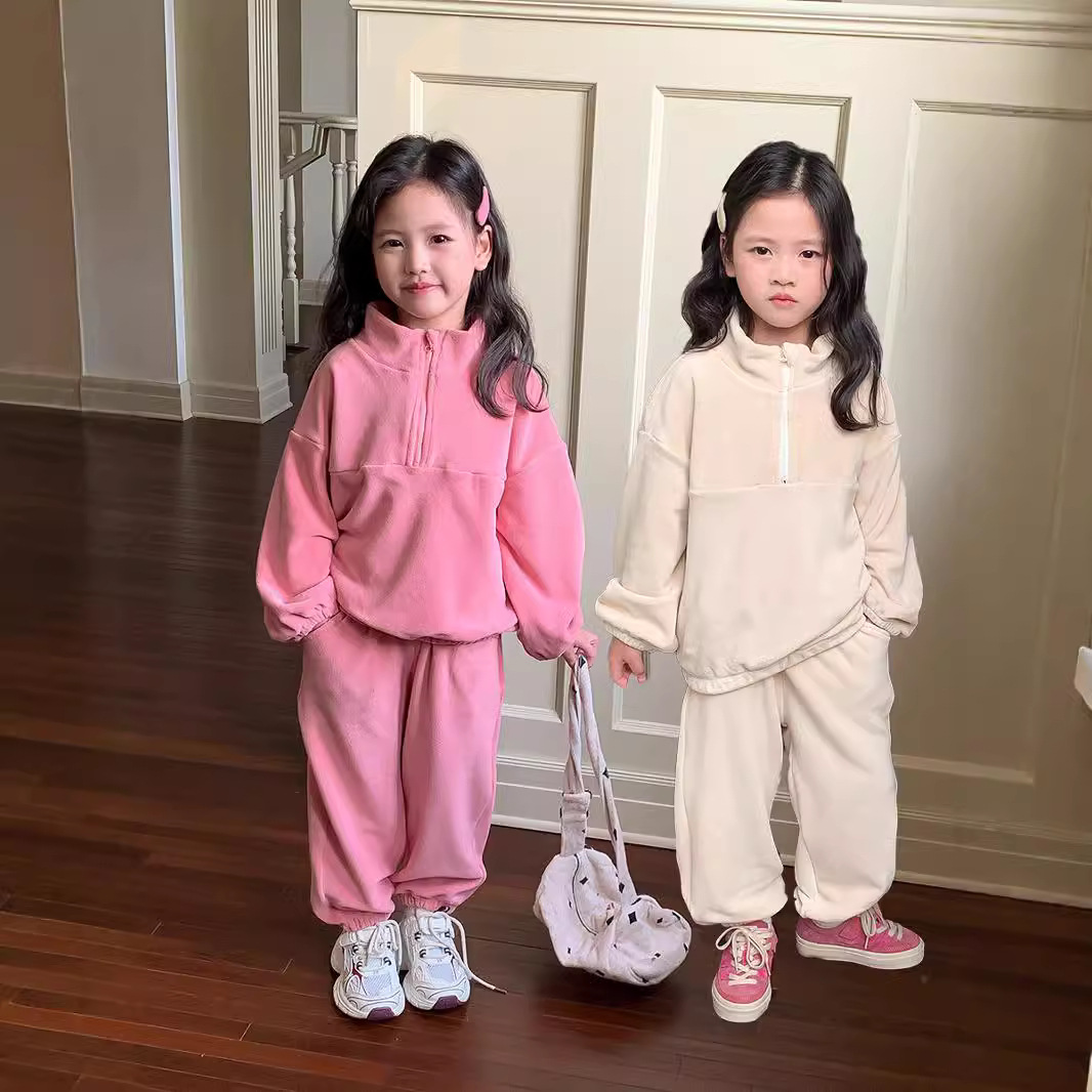 Autumn double-sided children's sports suit