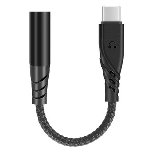 Digital Chip type-c Audio Turn Head Call Listening Converter TYPE C to 3.5mm Headset Adapter